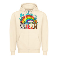 Sandshell the future is queer Zipper Hoodie - texasbilliewilder
