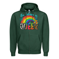 Sports Green the future is queer Zipper Hoodie - texasbilliewilder