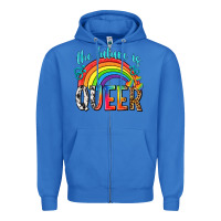 True Royal the future is queer Zipper Hoodie - texasbilliewilder