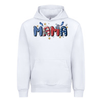 White 4th july mama Urban Hoodie - MaliasSmallBusiness
