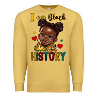Antique Gold i am black history Premium Sweatshirt - HRA Design Shop