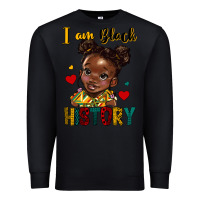 Black i am black history Premium Sweatshirt - HRA Design Shop