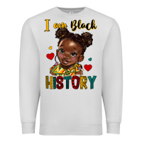 Dove Grey i am black history Premium Sweatshirt - HRA Design Shop
