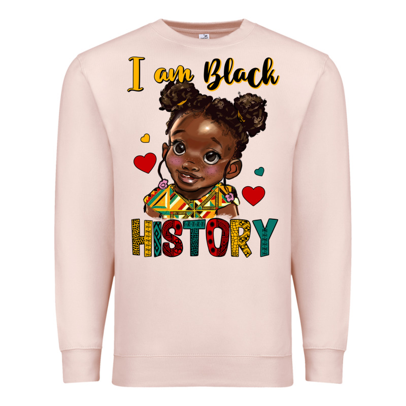 I Am Black History Premium Sweatshirt by HRA Design Shop | Teevron
