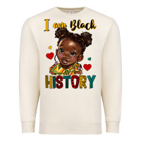 Sandshell i am black history Premium Sweatshirt - HRA Design Shop