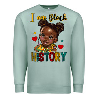 Seafoam i am black history Premium Sweatshirt - HRA Design Shop