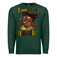 Sports Green i am black history Premium Sweatshirt - HRA Design Shop
