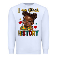 White i am black history Premium Sweatshirt - HRA Design Shop