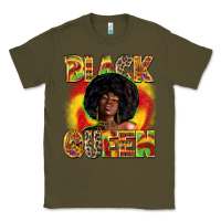 Army Green black queen Classic Tee - Zillion Design Studio
