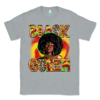 Heather Grey black queen Classic Tee - Zillion Design Studio