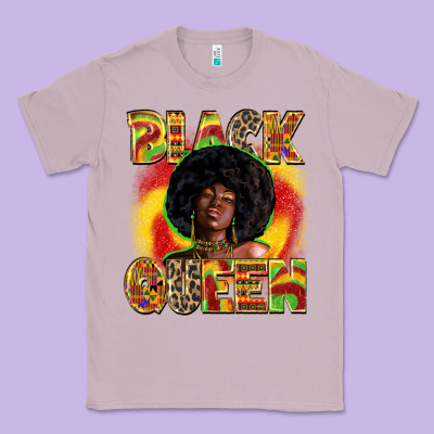 Black Queen Classic Tee Designed By Zillion Design Studio