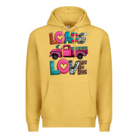 Antique Gold loads of love valentine's day truck Premium Hoodie - Jasminsmagicworld