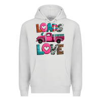 Dove Grey loads of love valentine's day truck Premium Hoodie - Jasminsmagicworld