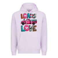 Lilac loads of love valentine's day truck Premium Hoodie - Jasminsmagicworld