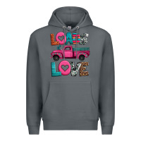 Rock loads of love valentine's day truck Premium Hoodie - Jasminsmagicworld