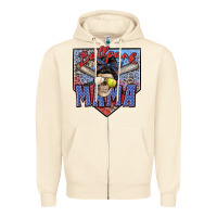 Sandshell ballpark mama Zipper Hoodie - Zillion Design Studio