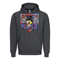 Smoke ballpark mama Zipper Hoodie - Zillion Design Studio