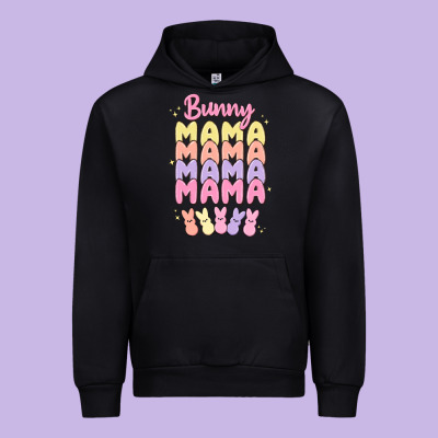 Bunny Mama Urban Hoodie Designed By Maliassmallbusiness