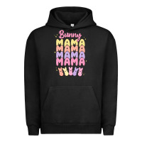 Pigment Black bunny mama Urban Hoodie - MaliasSmallBusiness