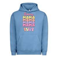 Pigment Pebble Blue bunny mama Urban Hoodie - MaliasSmallBusiness