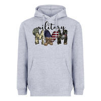 Heather Grey military mom Heavyweight Hoodie - SublimationCraftShop