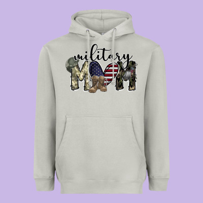 Military Mom Heavyweight Hoodie Designed By Sublimationcraftshop