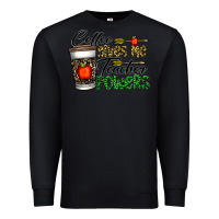 Black coffee gives me teacher powers Premium Sweatshirt - CowhideDigitalArt