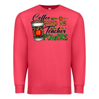 Cardinal coffee gives me teacher powers Premium Sweatshirt - CowhideDigitalArt