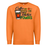 Carrot coffee gives me teacher powers Premium Sweatshirt - CowhideDigitalArt