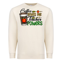 Sandshell coffee gives me teacher powers Premium Sweatshirt - CowhideDigitalArt