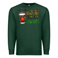 Sports Green coffee gives me teacher powers Premium Sweatshirt - CowhideDigitalArt