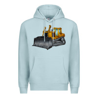 Blue Mist Bulldozer Premium Hoodie - LillyAllenDesigns