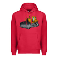Cardinal Bulldozer Premium Hoodie - LillyAllenDesigns