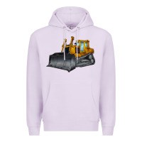 Lilac Bulldozer Premium Hoodie - LillyAllenDesigns