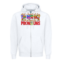White what a beautiful day to respect other peoples pron Zipper Hoodie - texasbilliewilder