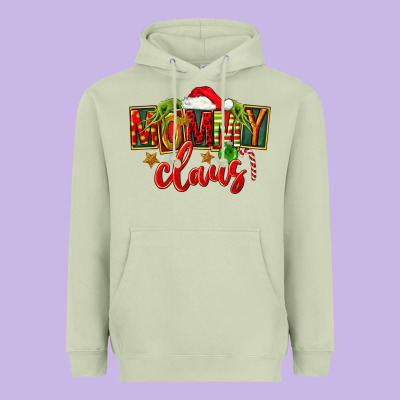 Christmas Mommy Claus Heavyweight Hoodie Designed By Fadigitalartstudio