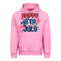 Fuchsia Pink happy 4th of july Urban Hoodie - MaliasSmallBusiness