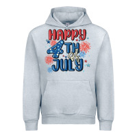 Heather Grey happy 4th of july Urban Hoodie - MaliasSmallBusiness
