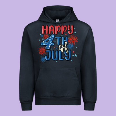 Happy 4th Of July Urban Hoodie Designed By Maliassmallbusiness