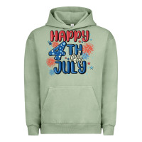 Pigment Oil Green happy 4th of july Urban Hoodie - MaliasSmallBusiness