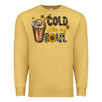 Antique Gold cold like my soul Premium Sweatshirt - CowhideDigitalArt