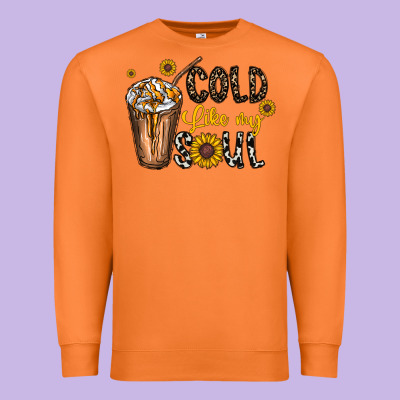 Cold Like My Soul Premium Sweatshirt Designed By Cowhidedigitalart