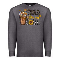Charcoal Heather cold like my soul Premium Sweatshirt - CowhideDigitalArt
