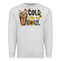 Dove Grey cold like my soul Premium Sweatshirt - CowhideDigitalArt