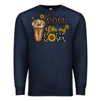 Navy cold like my soul Premium Sweatshirt - CowhideDigitalArt