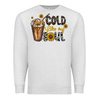 Oatmeal Heather cold like my soul Premium Sweatshirt - CowhideDigitalArt