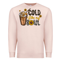 Pale Pink cold like my soul Premium Sweatshirt - CowhideDigitalArt