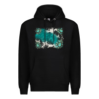 Black gemstones background Premium Hoodie - BarkalooDesign