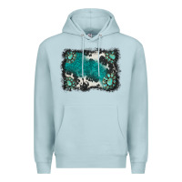 Blue Mist gemstones background Premium Hoodie - BarkalooDesign