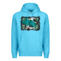 Ocean Blue gemstones background Premium Hoodie - BarkalooDesign